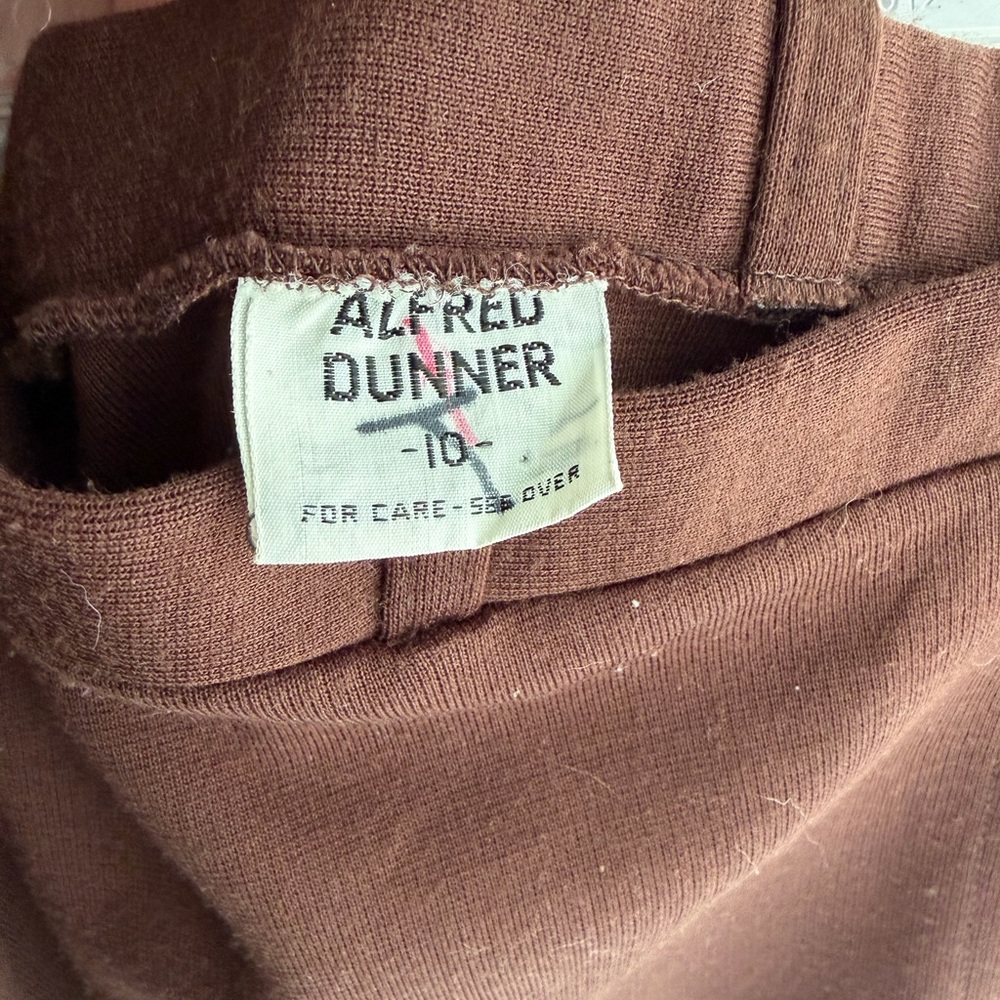 Alfred Dunner Brown A-Line Midi Skirt - Picture 2 of 3